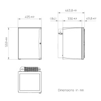 Минибар абсорбционный DOMETIC HiPro Vision  405 x 559 x 464 мм 34 л
