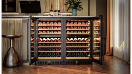 Винный шкаф Meyvel MV77PRO-KBT2 компрессорный двухзонный