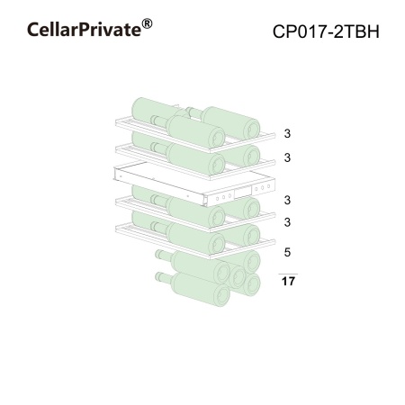 Винный шкаф CellarPrivate CP017-2TBH