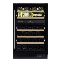 Винный шкаф Dunavox DAUF-38.100DB двухзонный под столешницу