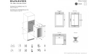 Винный шкаф Dunavox DVN-44.120DB.TO встраиваемый в колонну