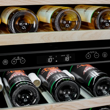 Винный шкаф Meyvel  MV46PRO-KBT2 двухзонный под столешницу